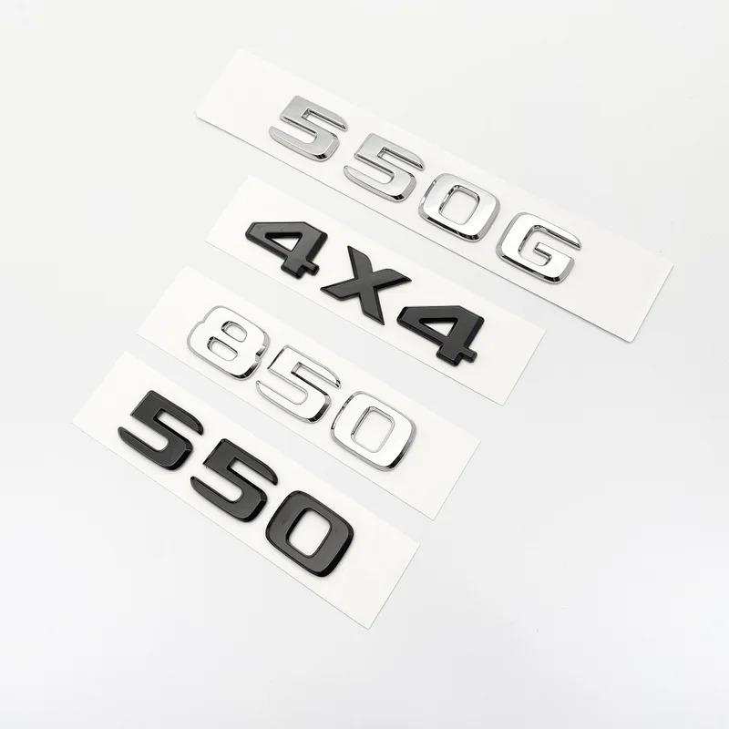 Silver Black Letters 550G 4X4 850 550 D35 B40 D6S B63 Emblem for Mercedes Benz Brabus G Car Trunk Rear W463 W464 Logo Sticker AU1