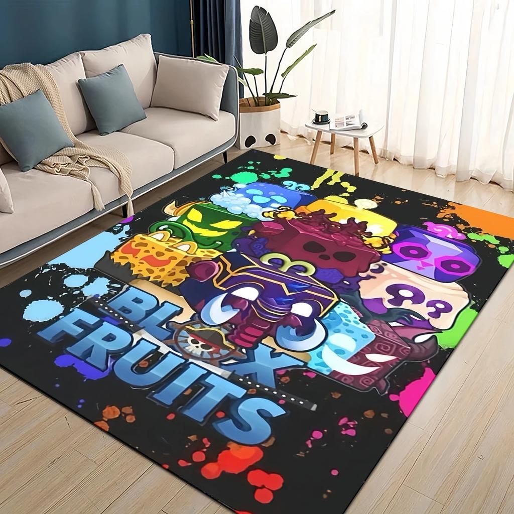 27 Style New B-Blox Fruit Cartoon Carpet Rug for Living Room Bedroom Home Sofa Decoration,Kids Play Non-slip Floor Mat