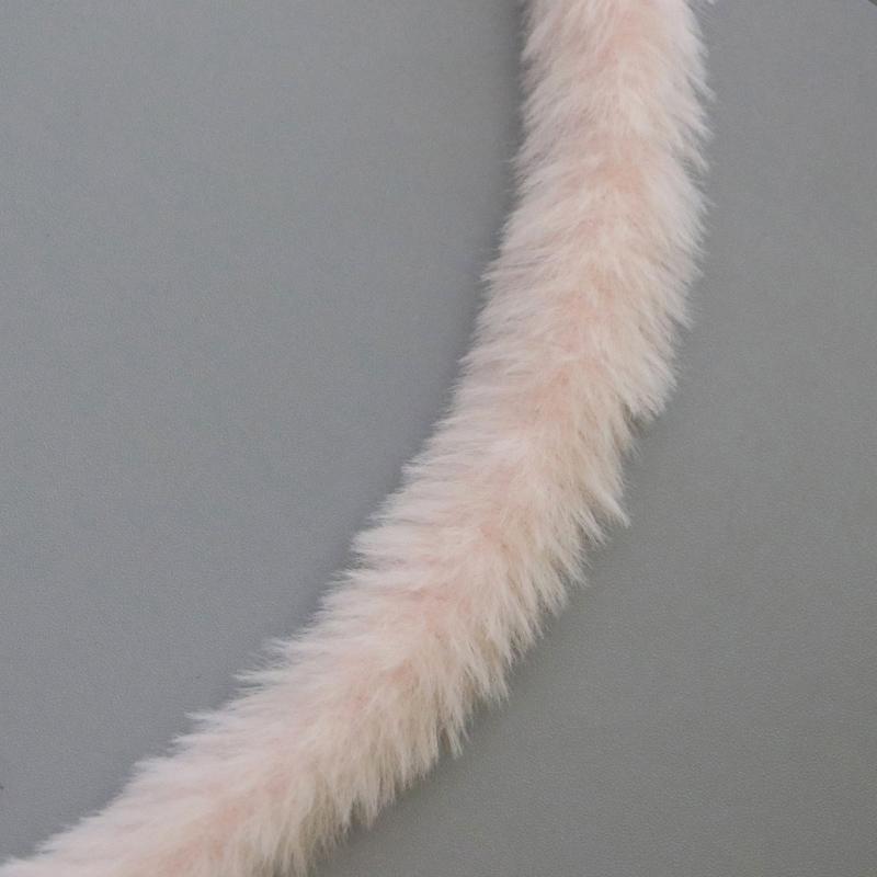 1 м 15 мм Плюшевая лента из искусственного кроличьего меха Пушистая отделка DIY Кукла Скрученная проволока Палочка Домашний декор Шитье Аксессуары для костюма