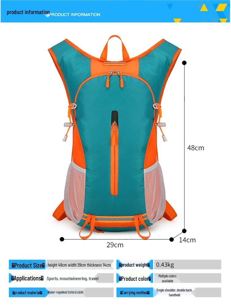 Портативный Прочный Рюкзак для Пеших Прогулок и Велоспорта на Открытом Воздухе - Легкий, Износостойкий Дорожный и Спортивный Рюкзак