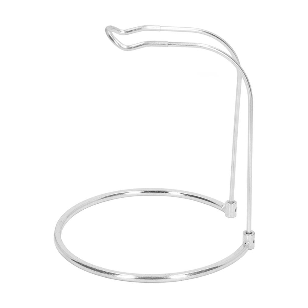   Reel Rack Stainless Steel Short Type U Shaped Upper Frame Round Base Lightweight Detachable Fishing Gear Stand
