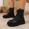 Fashion 2025 New Women Ankle Boots Winter Waterproof Cotton Shoes Women Comfortable Outdoor Boots Platform Heels Ankle Boots Female