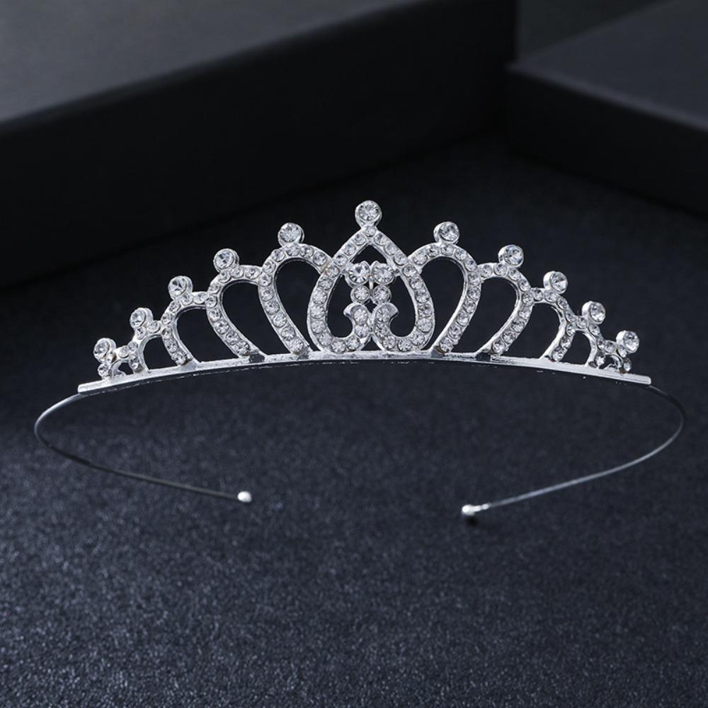 Crown Headband Women's Hair Crowns Fashion Alloy Hair Jewelry Bridal Wedding Tiara Hair Ornament