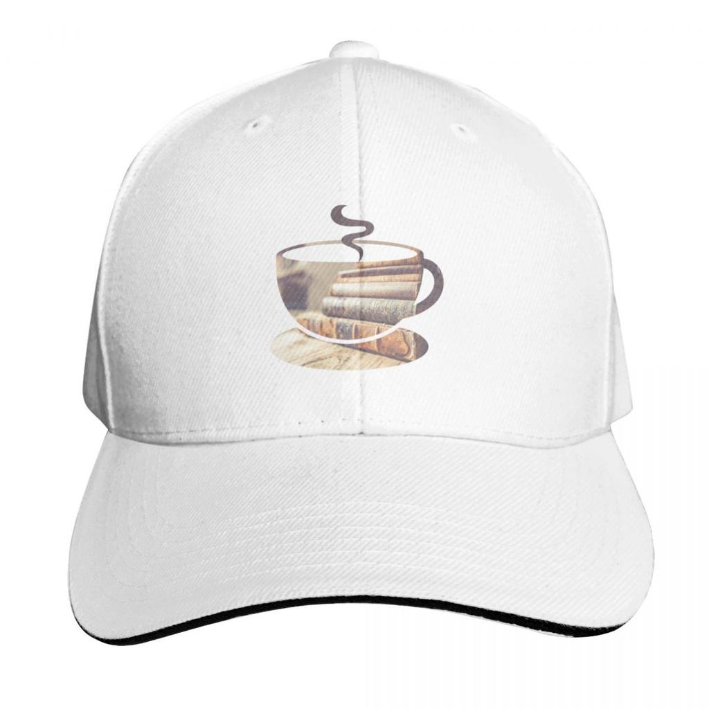 Tea and Books Baseball Cap New Hat Kids Hat Sun Cap custom Hat Caps Unisex Womens