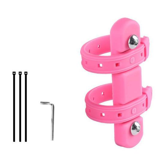 Bicycle Water Bottle Holder Adapter Adjustable Mountain Road Bike Handlebar Seatpost Tube Frame Mount Beverage Bottle Cage Mounting Base