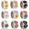 About 500pcs Floral Thank You Stickers 1 Inch Round Seal Label Handmade Scrapbooking Envelope Stationery Sticker