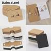 50 Necklace Packaging Cardboard, Foldable Kraft Paper Jewelry Cards for Bracelets, Rubber Bands, Hanging Cards, and Headdress Cards