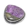 Натуральный пурпурит драгоценный камень 925 стерлинговое серебро ювелирное кольцо размер 6.5 Q8B88