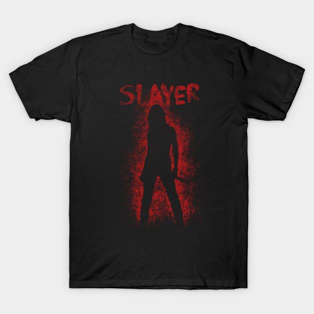 Мужская черная футболка с принтом Slayer Без выреза Печать методом термопереноса Хлопковая футболка