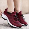 Mesh Breathable Platform Sport Shoes Woman Lace-up Knit Sock Shoes Patchwork Wedge Sneakers Women Tenis Feminino Chaussure Femme