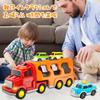 HIWO Игрушки для мальчиков в возрасте 6 лет и развивающий набор из 5 больших и маленьких транспортных средств Большой грузовик 4 мини-строительных пожарных В помещении Мини-развивающий