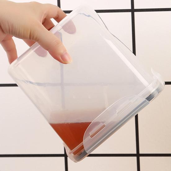 0,8 л/1,4 л/1,6 л/2 л/2,8 л прозрачные пластиковые банки для хранения герметичные влагостойкие прозрачные организованные контейнеры для хранения пищевых продуктов с широким горлышком