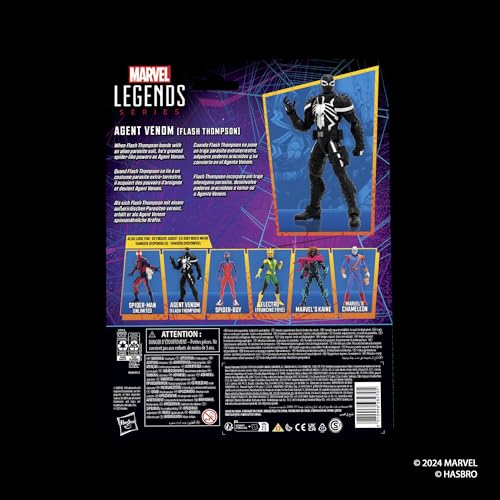 Hasbro MARVEL Marvel Legends Series Агент Веном (Флэш Томпсон), Коллекция ретро-комиксов 15 см фигурка G0786 подлинный продукт