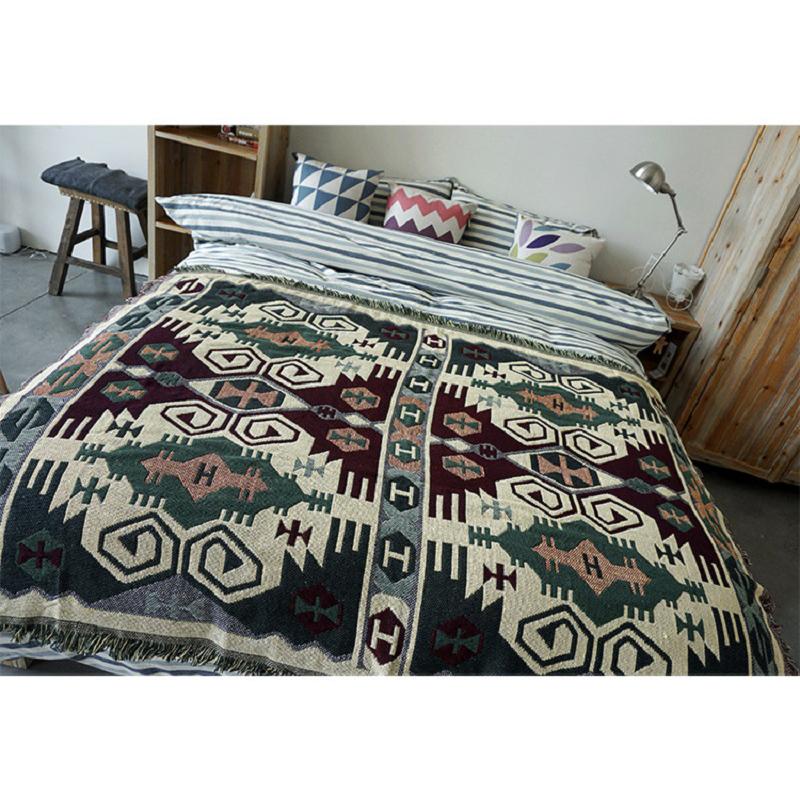 AB-Side Thick Blanket Jacquard Sofa Cover Blankets for Home Bedding Bedcover Carpet Knitted Coverlet Bedspread