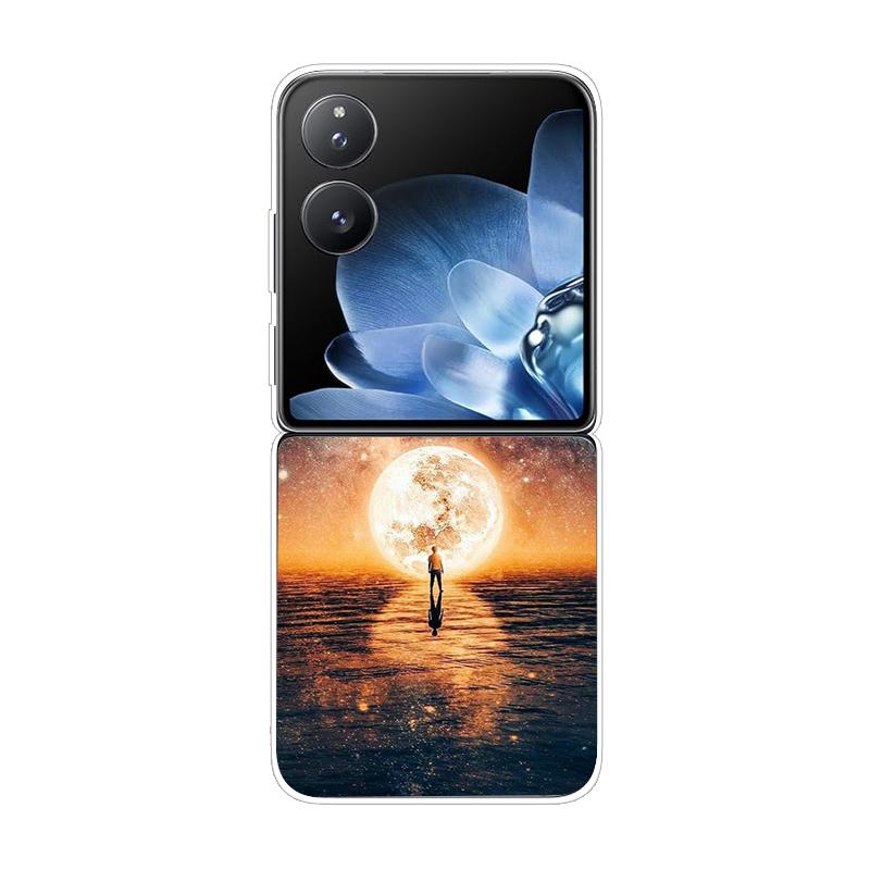 Твердая ПК-накладка для Xiaomi Mix Flip Противоударный чехол для телефона для Mi Mix Flip 5G Ультратонкая задняя прозрачная накладка MixFlip Чехол Coque Funda