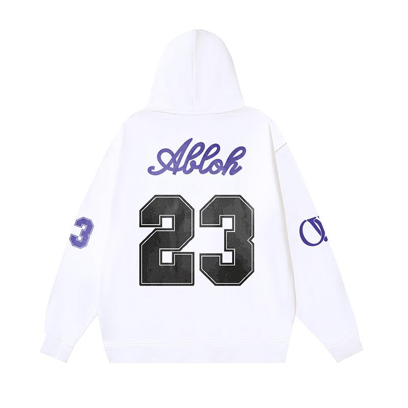 1063 Off-White 2026 Осень/Зима Новый OW Буква №. Толстовка с 23 микро-принтами для мужчин и женщин