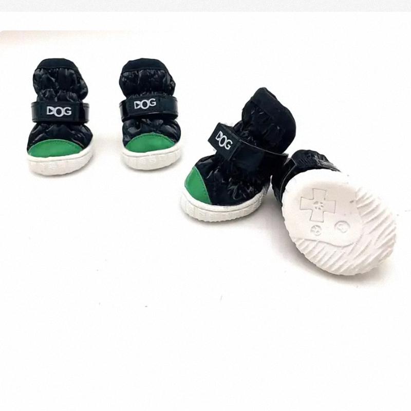 4 шт./компл. непромокаемая зимняя обувь для собак для маленьких собак, теплая флисовая обувь для щенков, зимние сапоги для собак, обувь для чихуахуа, йорк...