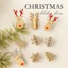 Праздничные елочные украшения Деревянный декор со снежинкой Олень Для подарка Рождество