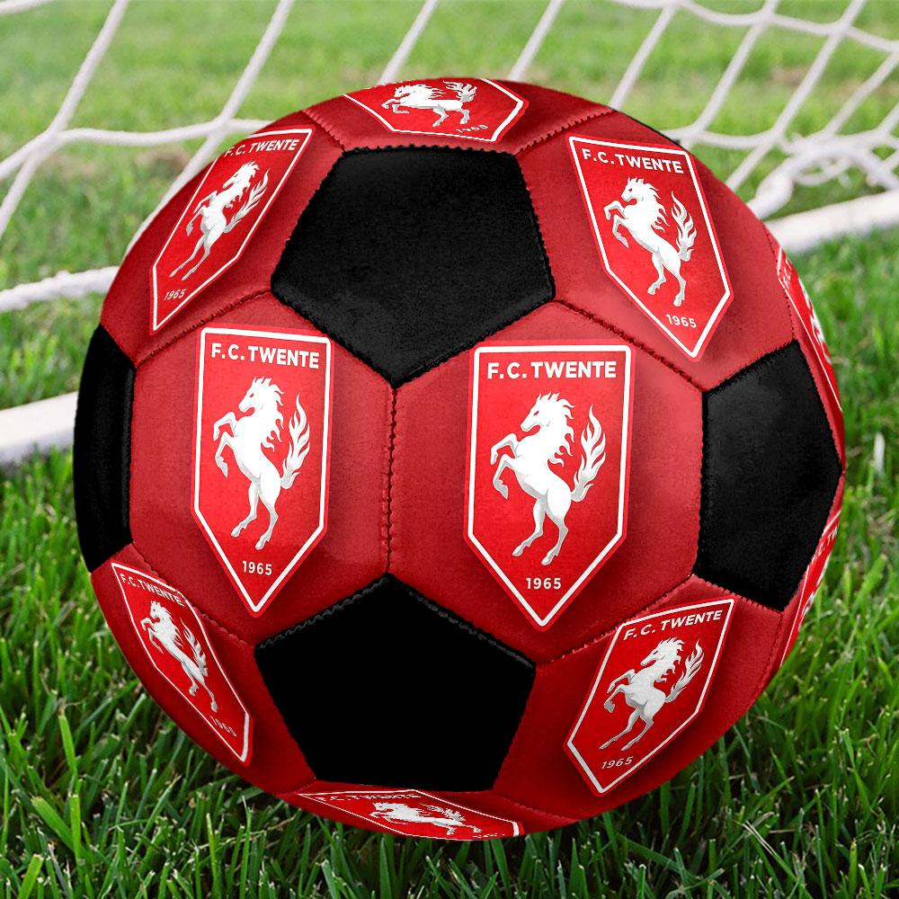 1PC F.C. Twente logo size 5 soccer ball PrahaIndoor Soccer Ball Colorful All Ages Machine Stitched PVC Competition Ready Durable High-Bounce