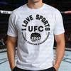 202526 Лето UFC Абсолютный Бойцовский Чемпионат Мужская и Женская Повседневная Спортивная 100% Хлопок С Принтом Футболка Удобный Топ Свободный