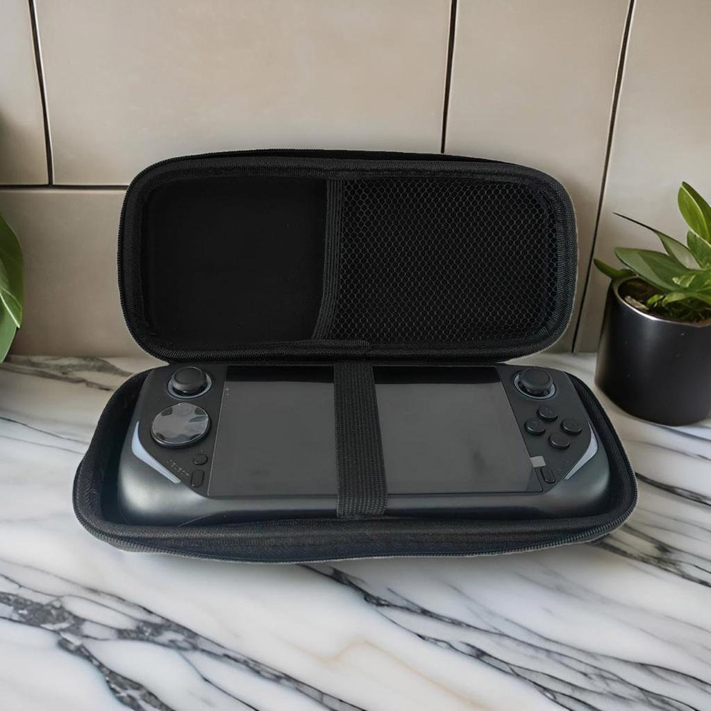 Сумка для игровой консоли EVA, устойчивая к царапинам коробка для хранения GAMEMT E6 Plus, защитный чехол с сетчатым карманом, дорожный чехол для переноски