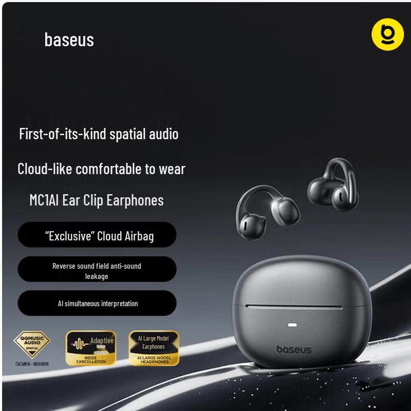 Baseus MC1 Беспроводные наушники с костной проводимостью и открытым ухом, на клипсе