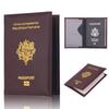 Обложка для паспорта Франции из ПУ-кожи с отделениями для кредитных карт Porte-Passeport Housse для мужчин и женщин, Органайзер для французских паспортов для путешествий