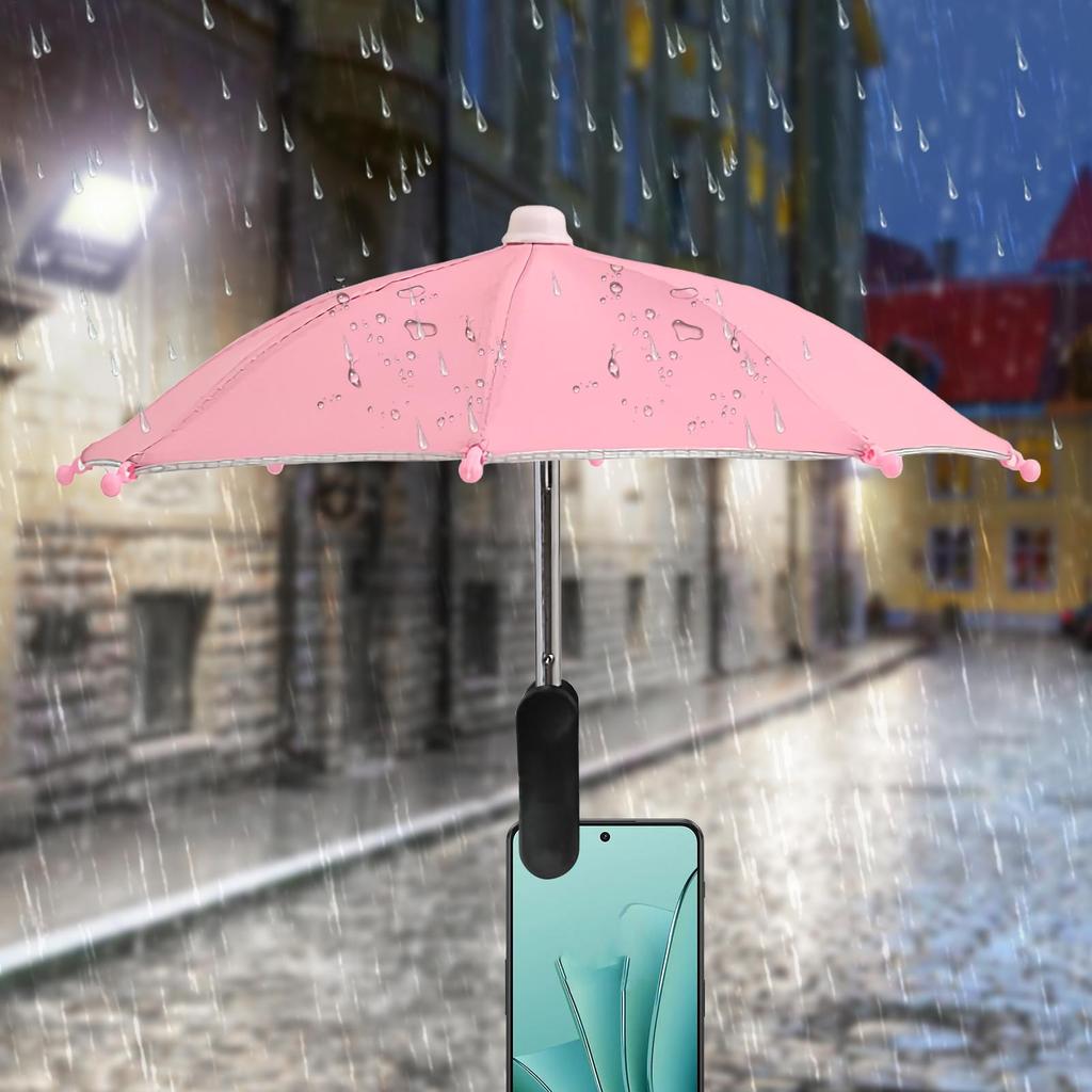 Мини-солнцезащитный козырек для телефона Защита от солнца Зажим-зонт для телефона Зонт для телефона Регулируемый угол Антибликовое покрытие Защитный чехол от УФ-излучения