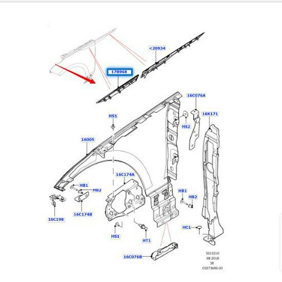 LR092661/LR09260: Совместимо с черными вентиляционными решетками крыла Land Rover Range Rover Velar 2017 года.