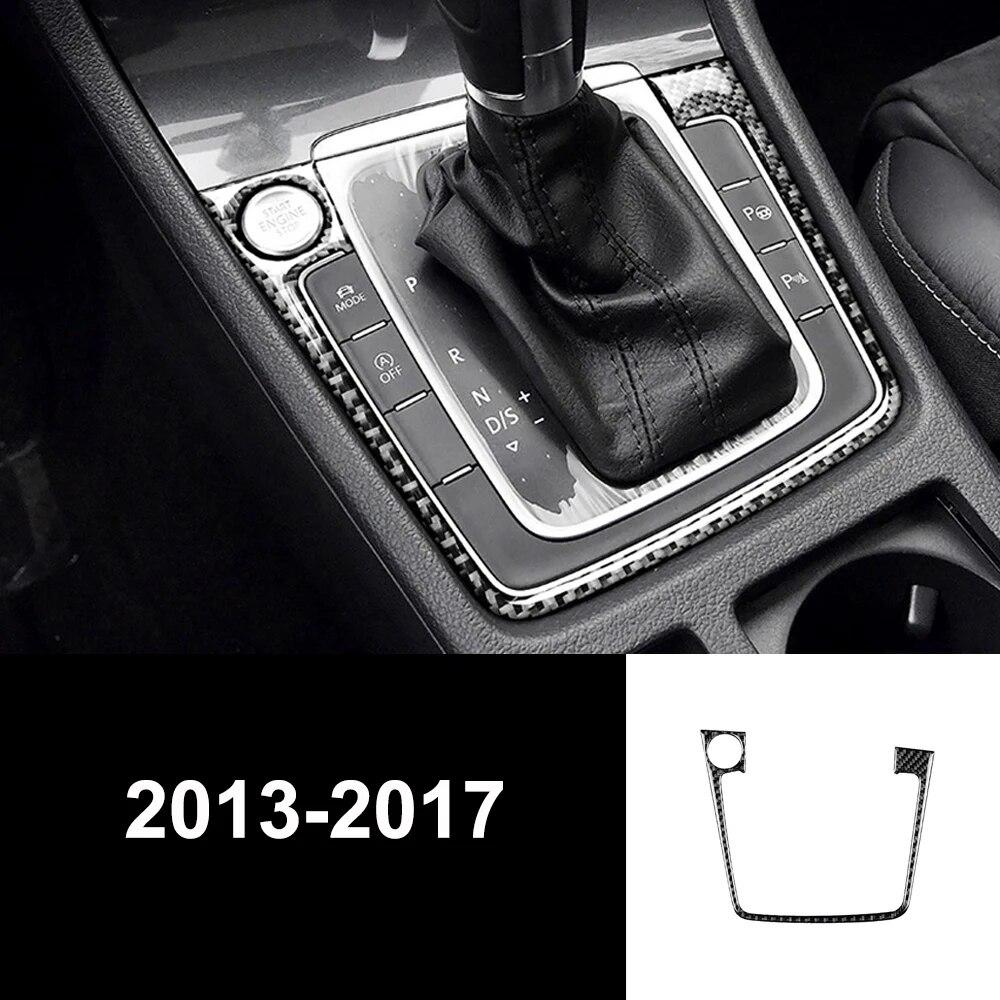 Декор из углеродного волокна, аксессуары, панель переключения передач автомобиля, декор рамки фар для VW Golf 7 GTI R GTE GTD MK7 2013-