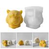 Tigers Head Candle Mold for Making Candle Soap Fondant Decors Silicone Molds Chocolate Baking DIYs Craft Gypsum Ornament