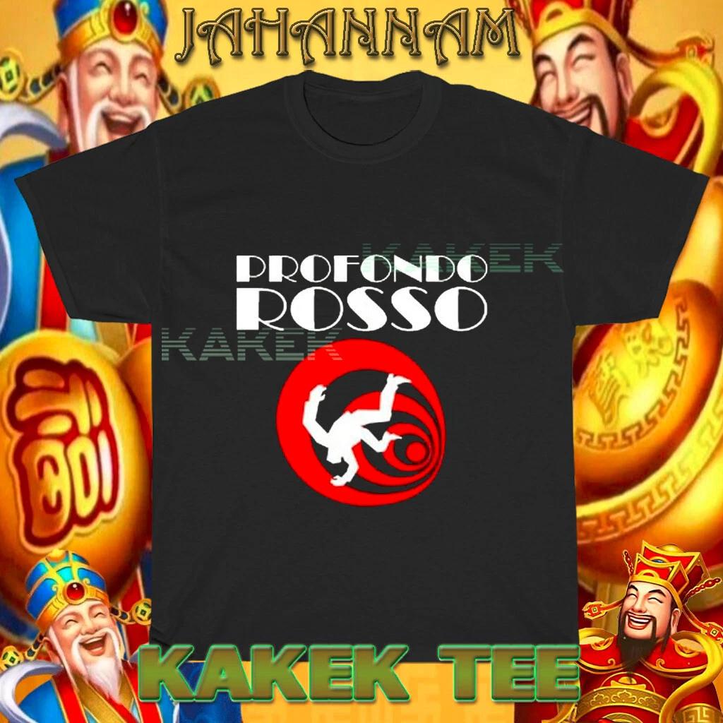 Новая красная футболка Profndo Rosso с логотипом, американская, смешная, размеры от S до 5XL