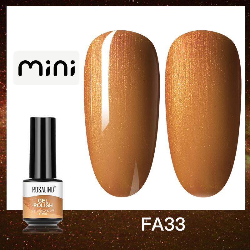 ROSALIND Красочный УФ-гель для ногтей, блестящий алмазный блестящий лак, гель-лак, замачиваемый УФ-коричневый гель для ногтей