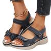 New Large Size Casual Sandals Women's Sports Style Velcro One-word Fish Mouth Sandals