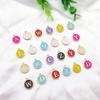 Diy Alloy Accessories Set English Letter Brush Double-Sided Alloy Dripping Pendant