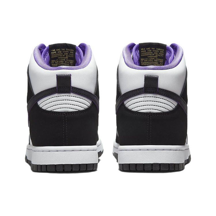 Nike Мужские кроссовки Dunk High Premium EMB World Champ Черно-белые Action-Grape DR9512-001