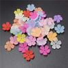 14mm 50pcs DIY Earrings 5 Petals Flower Receptacle Bouquet Department Frosted Beads Jewelry Making Accessories Handmade Materials