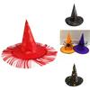 Rose Witch Hat In Red Black And Purple Perfect For Halloween Party And Costume