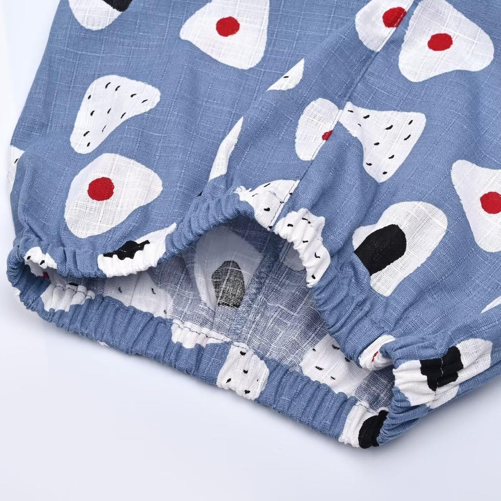 Jinbei Baby Top and Bottom Japanese Short Summer Linen 90 100 110 120 130 140 [Dizoony] Детская одежда, Юката для мальчиков, Мальчики, Дети, Комплект, Одежда,