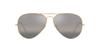 RB3025 Legend Dark Gray Gradient Polarized Silver Contrast Enhancement Size 58 Ray-Ban Sunglasses, Gold/Crystal Lenses,