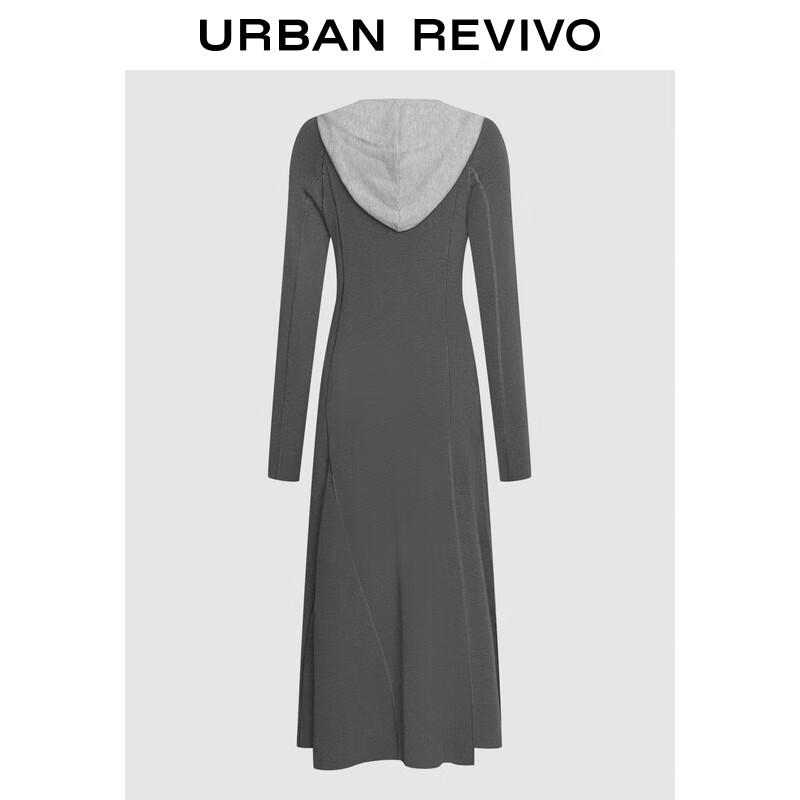 UR Women's Slim-fit Hooded A-line Dress