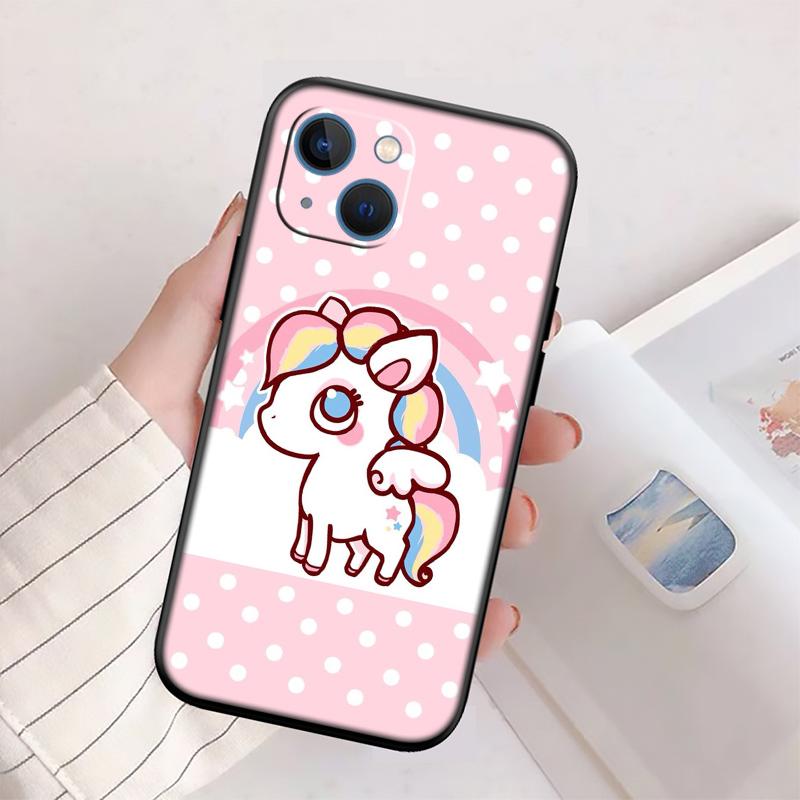 RP14 Cartoon Unicorn Phone Case for Samsung Galaxy A11 A12 A13 A15 A52S A53 A55 A56 A70 A71 A72 A73 F06 F16 F56 S10 Plus S10e
