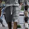 Мужские весенне-летние карманные прямые свободные спортивные и повседневные шорты на шнуровке