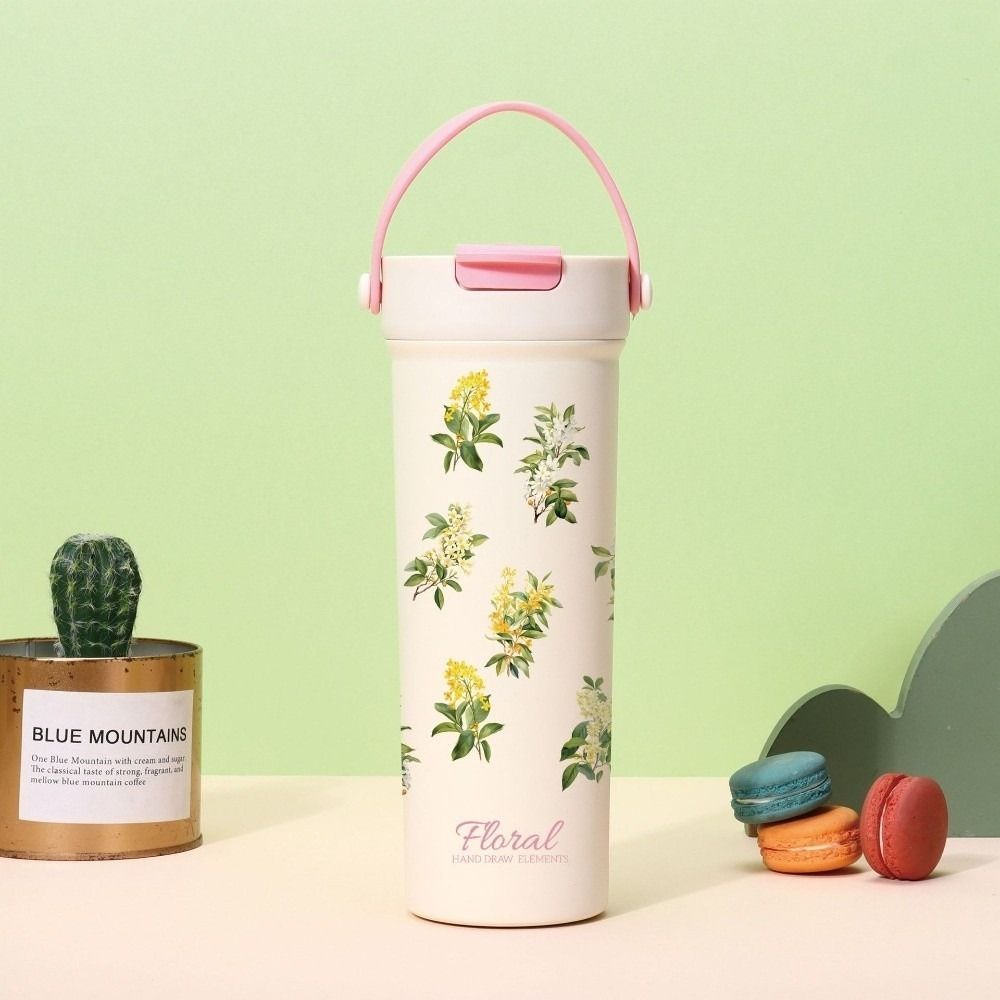 Bowknot Insulated Cup Stainless Steel Thermal Car Coffee Cup New Water Bottle  Travel