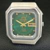 Б/у ЯПОНИЯ ORIENT AUTOMATIC 46941 МУЖСКИЕ ЧАСЫ С ЦИФЕРБЛАТОМ ЗЕЛЕНОГО ЦВЕТА DAY&DATE a432873-2 R113-a432873