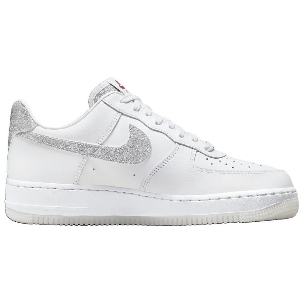 Nike Женские кроссовки Air Force 1 Low '07 Lx с блестящим логотипом Swoosh, белые, HQ3461-191