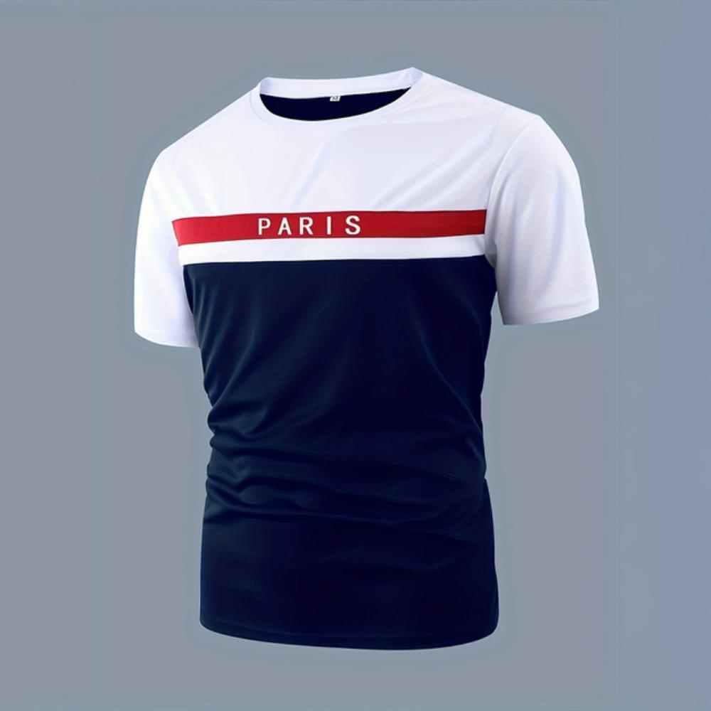 Мужская футболка с круглым вырезом, летняя уличная мужская 3D-полосатая футболка с короткими рукавами, повседневная мужская футболка, одежда