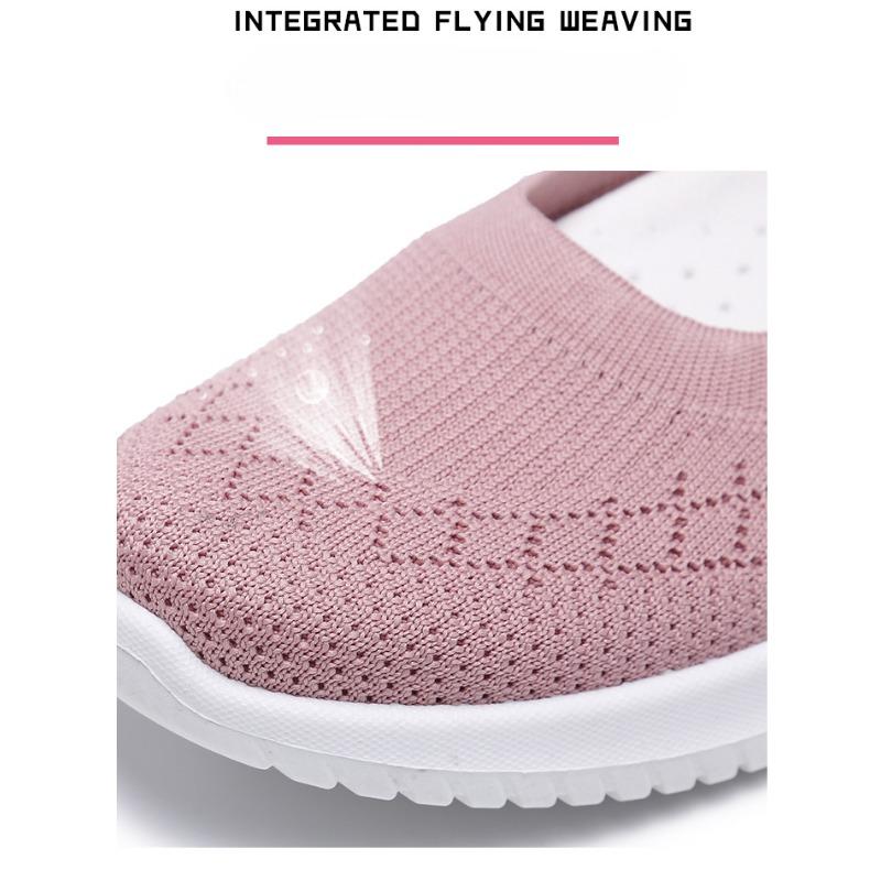 Lightweight Mesh Womens Breathable Flat Shoes - Ultra-Comfortable, Slip-Resistant, and Ventilated for Outdoor Casual Wear