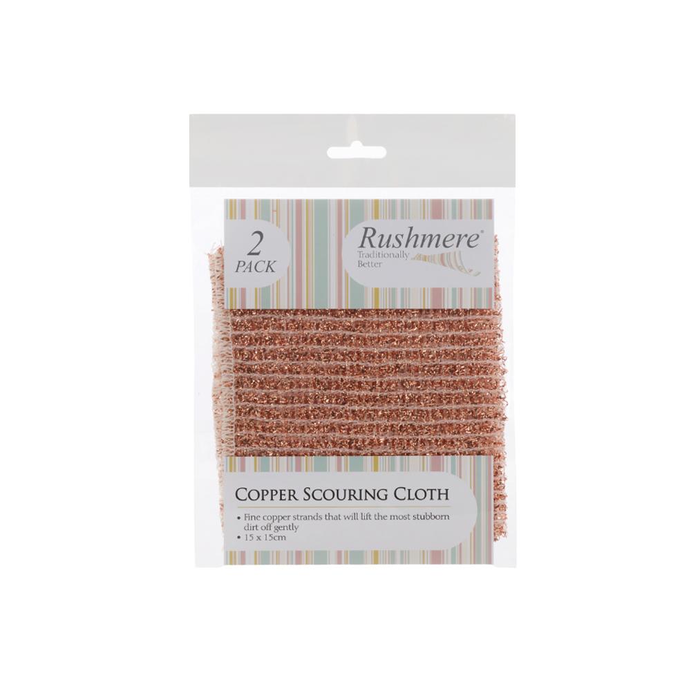 Rushmere Copper Scouring Cloth 15 X 15cm 2pk