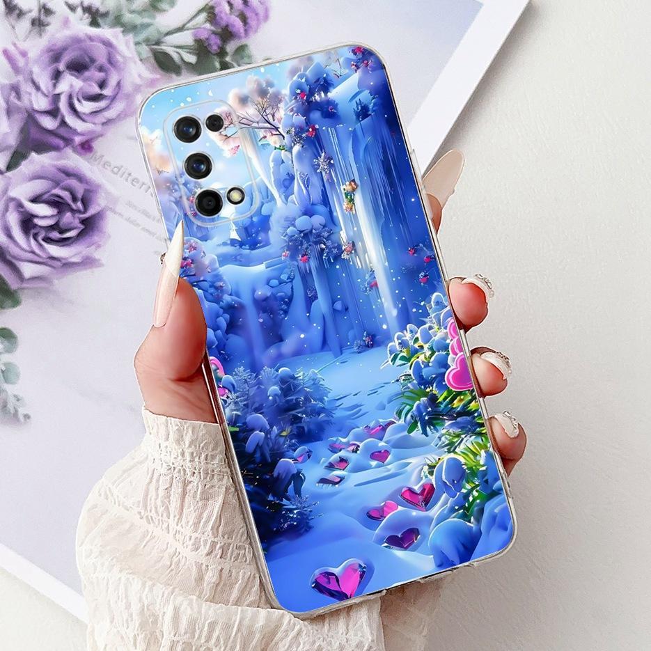 Чехол для Realme 7 Pro RMX2170, чехол с рисунком «Цветы», чехол из мягкого силикона для Realme 7 5G RMX2111, чехлы для Realme7 Pro